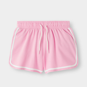 Short molleton léger rose fille