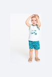Wit T-shirt zonder mouwen van jersey voor babyjongens 4