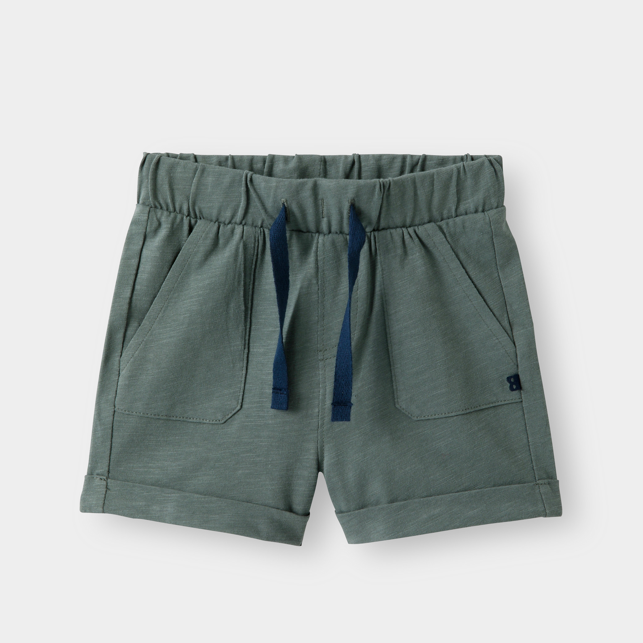 Short en maille légère bébé garçon - Vert army