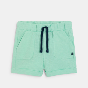 Short en maille légère vert bébé garçon 1