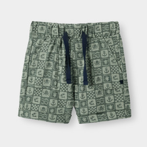 Short en maille légère vert bébé garçon
