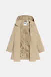 Trench déperlant à capuche beige Fille 2