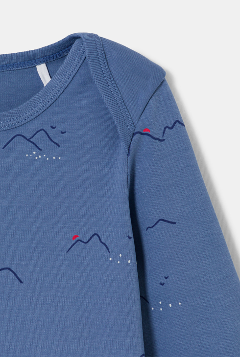 Dors-bien interlock col us bleu bébé garçon 2