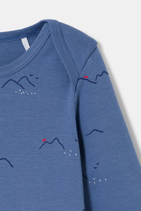 Dors-bien interlock col us bleu bébé garçon 2