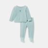 Pyjama velours vert bébé mixte