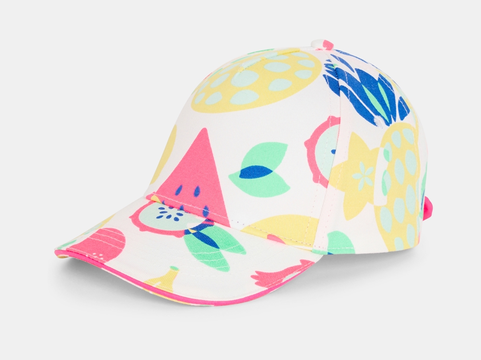 Casquette imprimée motif multicolore Fille 1