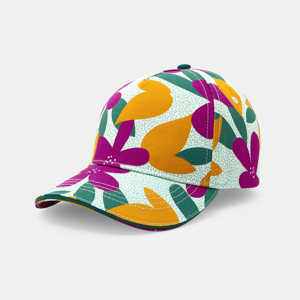 Casquette imprimée motif fleuri multicolore Fille 1