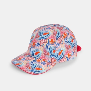 Casquette imprimée motif corail rose Fille 1