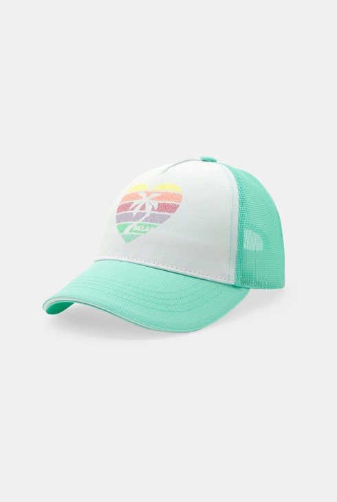 Grüne Netzkappe für Mädchen 2