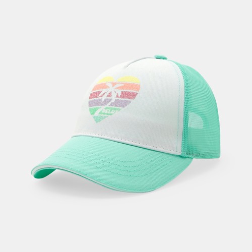 Casquette Filet Vert Fille - Vert Bleuté - 50 - OKAIDI