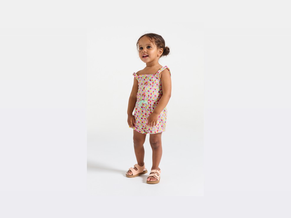 Geblümte Bluse und Shorts in Rosa Kleinkind Mädchen 1