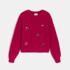 Pull maille tricot rouge fille Chipie