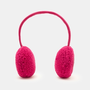 Cache-oreilles moumoute rose fille 1