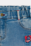 Jean mum taille haute denim fantaisie bleu fille Chipie 2