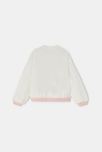 Sweat molleton crayonné blanc fille Lili Gaufrette 2