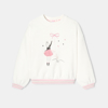 Sweat molleton crayonné blanc fille Lili Gaufrette