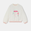 Sweat molleton crayonné blanc fille Lili Gaufrette