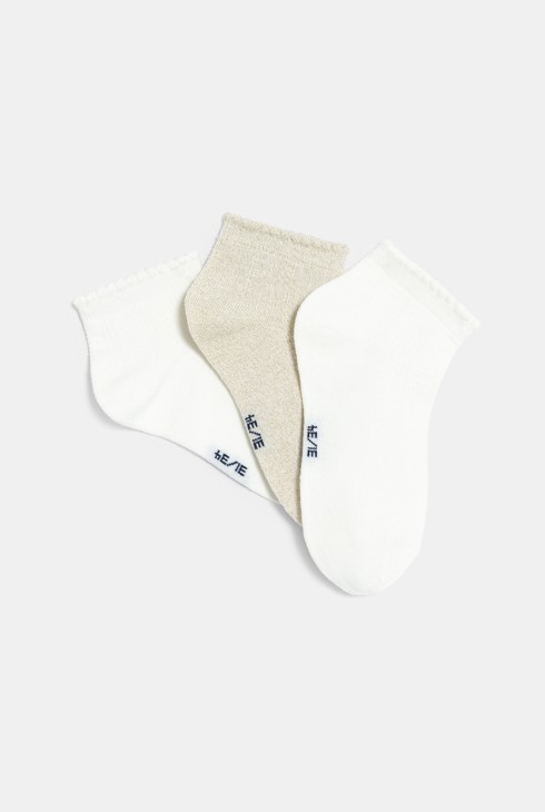 Girl's stylish short socks (set of 3) 2