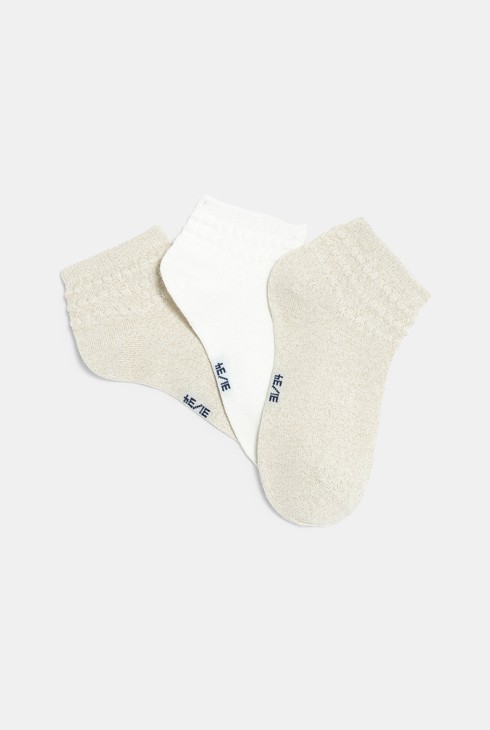 Girl's stylish short socks (set of 3) 2