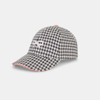 Casquette pied de poule gris fille