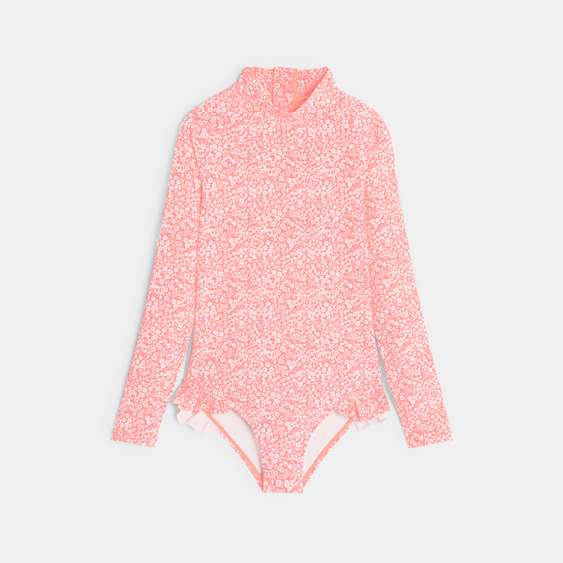 Combinaison de bain imprimée rose Fille - 8A