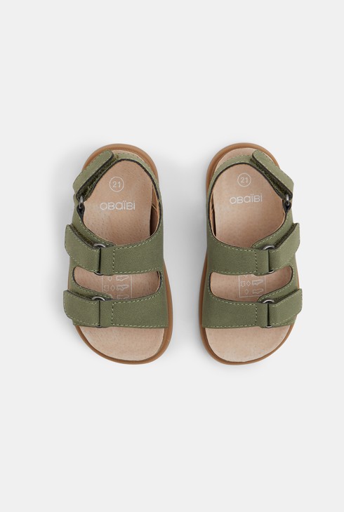 Baby boy's leather and Velcro sandals 2
