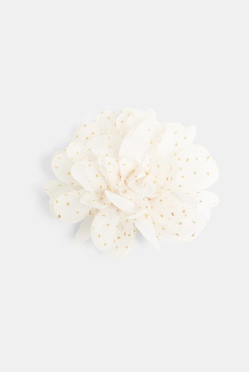 Broš/kopča za kosu s bijelim cvijetom za djevojčice 2
