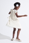 Robe volantée beige doré Fille 4