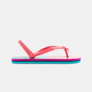 Tongs multicolores rose fille 1