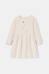 Robe maille tricot broderies Noël blanc bébé fille Absorba
