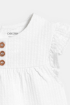 Blouse coton seersucker blanc bébé fille 2