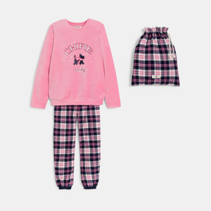 Roze warme pyjama voor meisjes - Chipie 1