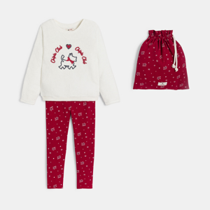 Rode warme pyjama voor meisjes - Chipie 1