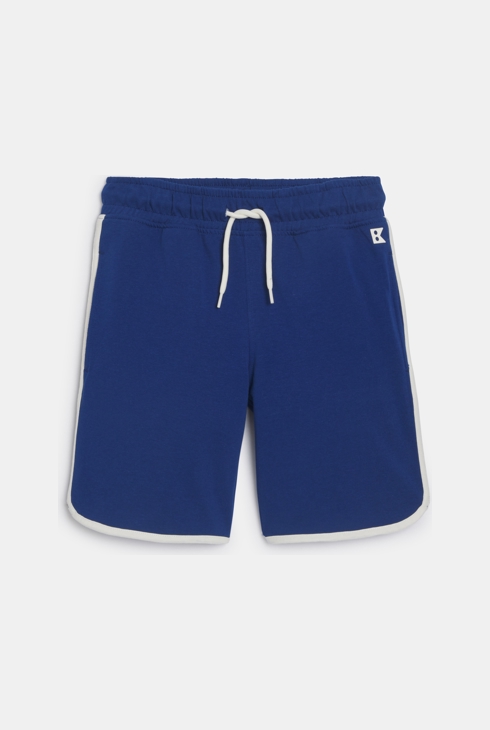 Bermuda en molleton bleu Garçon
