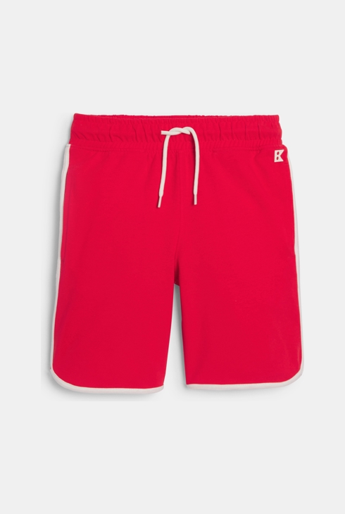 Bermuda en molleton rouge Garçon 1