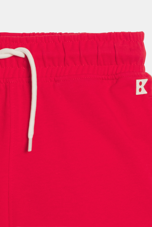 Bermuda en molleton rouge Garçon 2