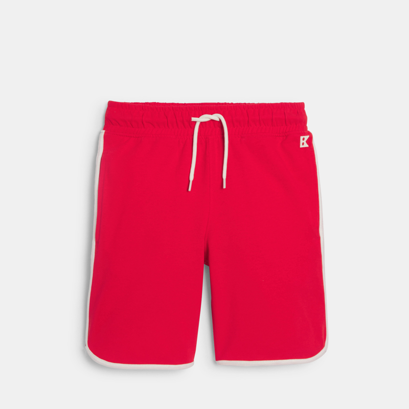 Rote Bermuda-Shorts aus Molton für Jungen