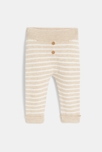 Pull et pantalon maille tricot beige bébé fille 3