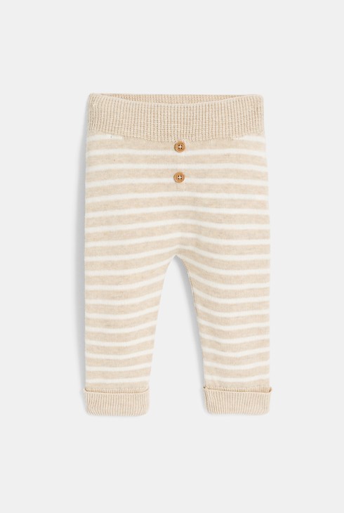 Bež pulover i hlače od pletiva za djevojčice 2