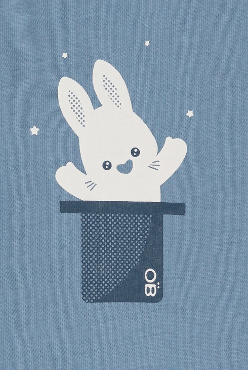 Dors-bien jersey lapin magicien bleu bébé garçon 2
