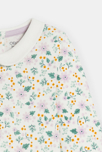 Pelele punto jersey flores rosa bebé niña 2