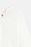 Pijama punto jersey erizo flores blanco bebé niña 5