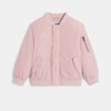 Blouson bomber rose pastel Fille