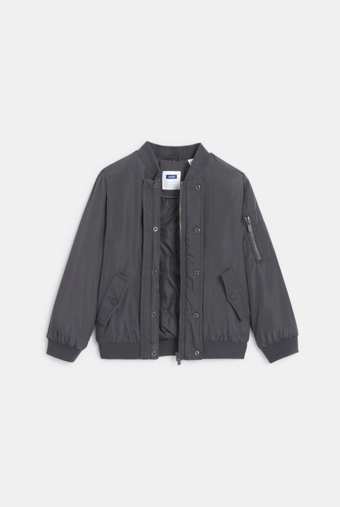 Blouson bomber gris foncé Garçon 2