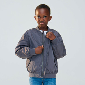 Blouson bomber gris foncé Garçon 1