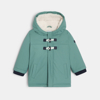 Manteau déperlant doublé à capuche bleu bébé garçon