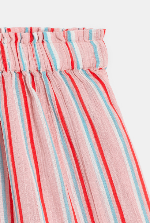 Shorts aus mehrfarbiger gestreifter Baumwolle für Mädchen 2