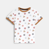 T-shirt animaux blanc bébé garçon