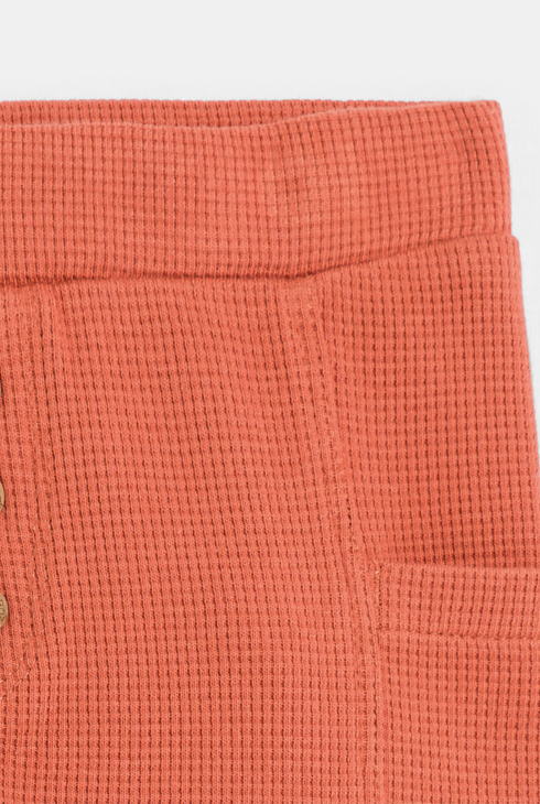 Pantalon coton souple fantaisie terracotta bébé garçon
