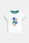 T-shirt à message blanc bébé garçon 1